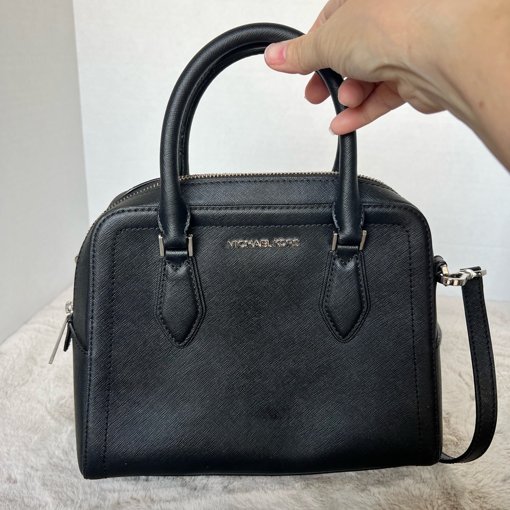 Michael Kors Black Satchel Bag - Picture 3 of 9